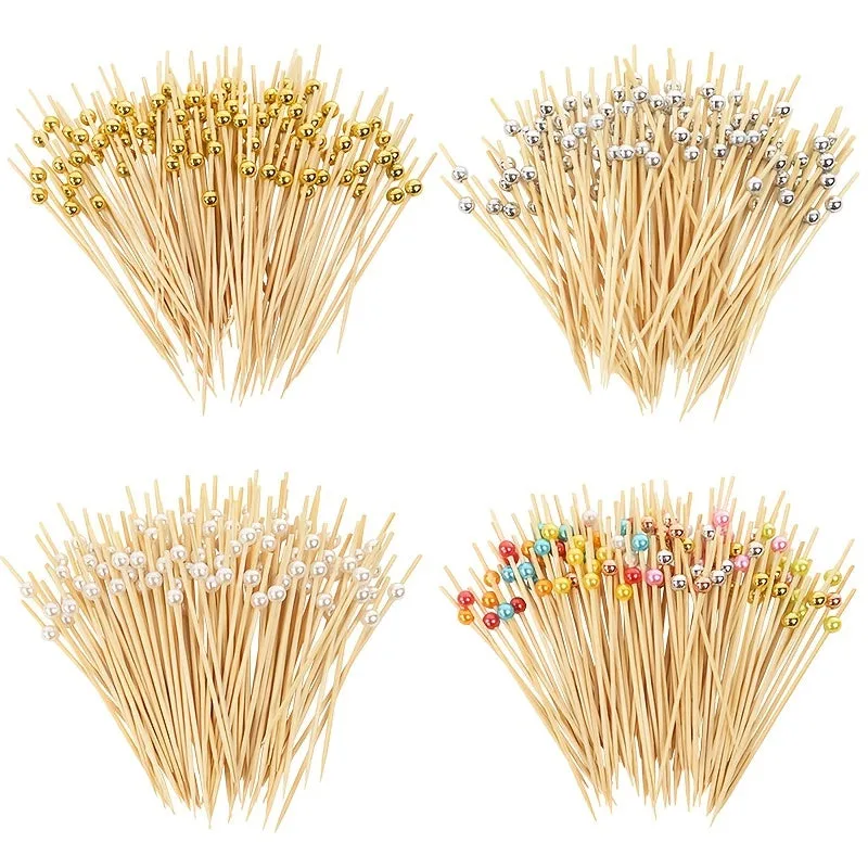 100pcs Wedding Party Fruit Picks for Buffet Cupcake Toothpicks