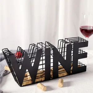 13.5" Length Wine Cork holder Metal Craft Wine Cork Storage