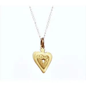 14K Gold Heart Necklace by Emily Rosenfeld Jewelry