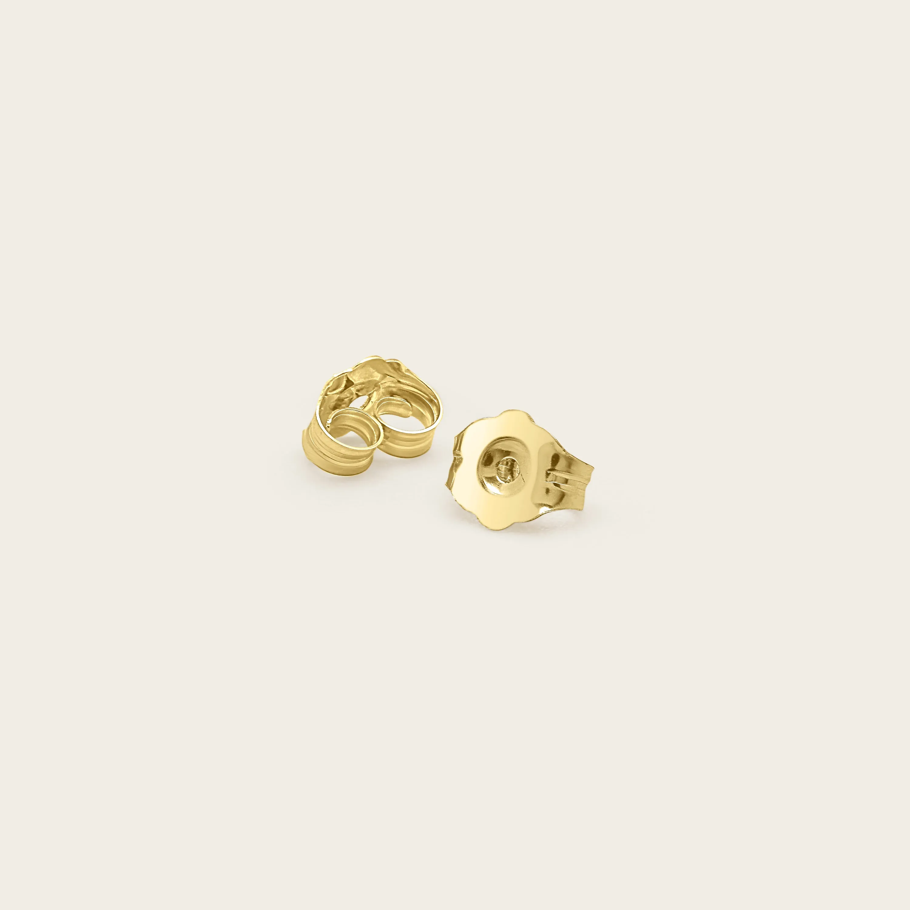 14k Solid Gold Mini Diamond Baguette Studs