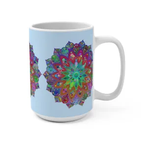 15oz Mandala Art Ceramic Mug - Perfect for Coffee & Tea Lovers