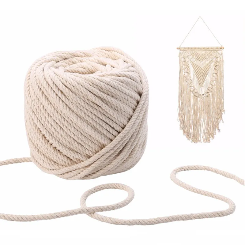 1Roll Cotton Macrame Cord for DIY Crafts  Decor