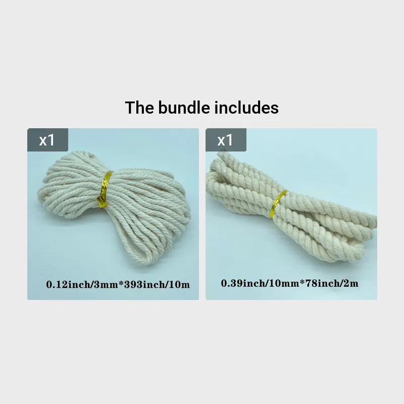 1Roll Cotton Macrame Cord for DIY Crafts  Decor