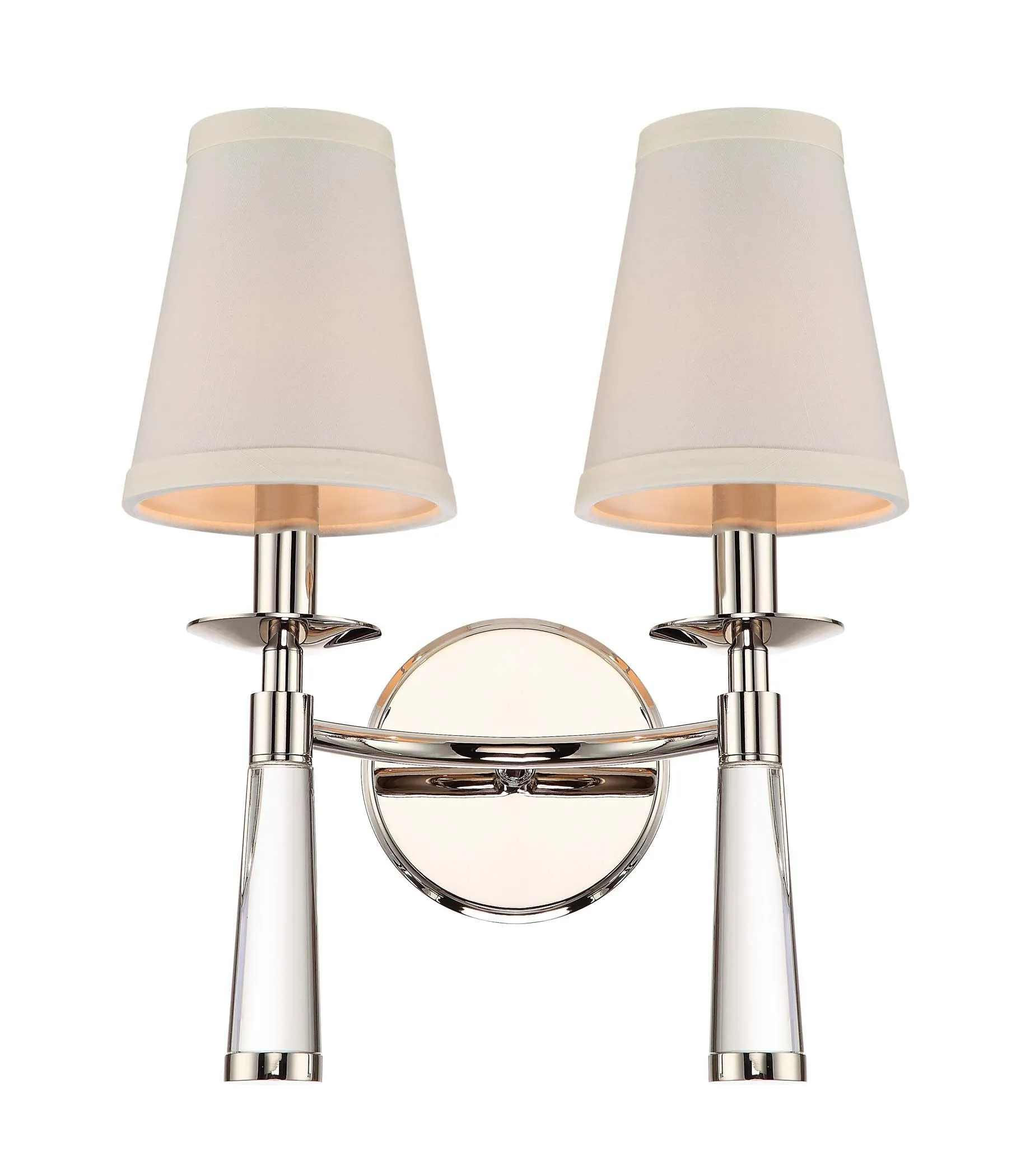 2 Light Polished Nickel Transitional Sconce - C193-8862-PN