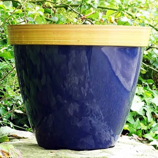 25cm Provence Planter Midnight Blue Plant Pot