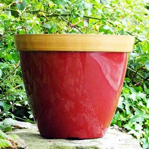 34cm Provence Planter Ruby Red Plant Pot