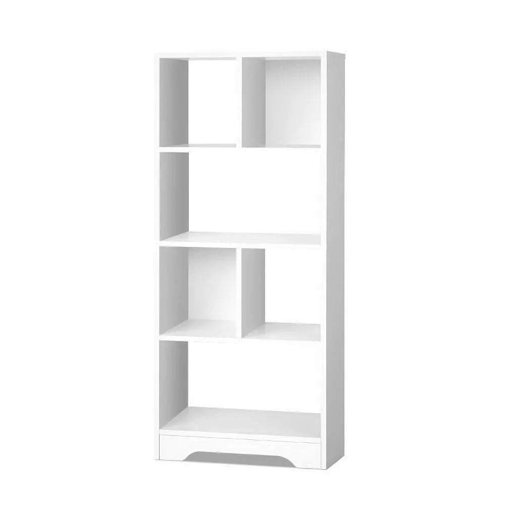 4-Tier White Display Bookshelf, Anti-Scratch Feet - Artiss