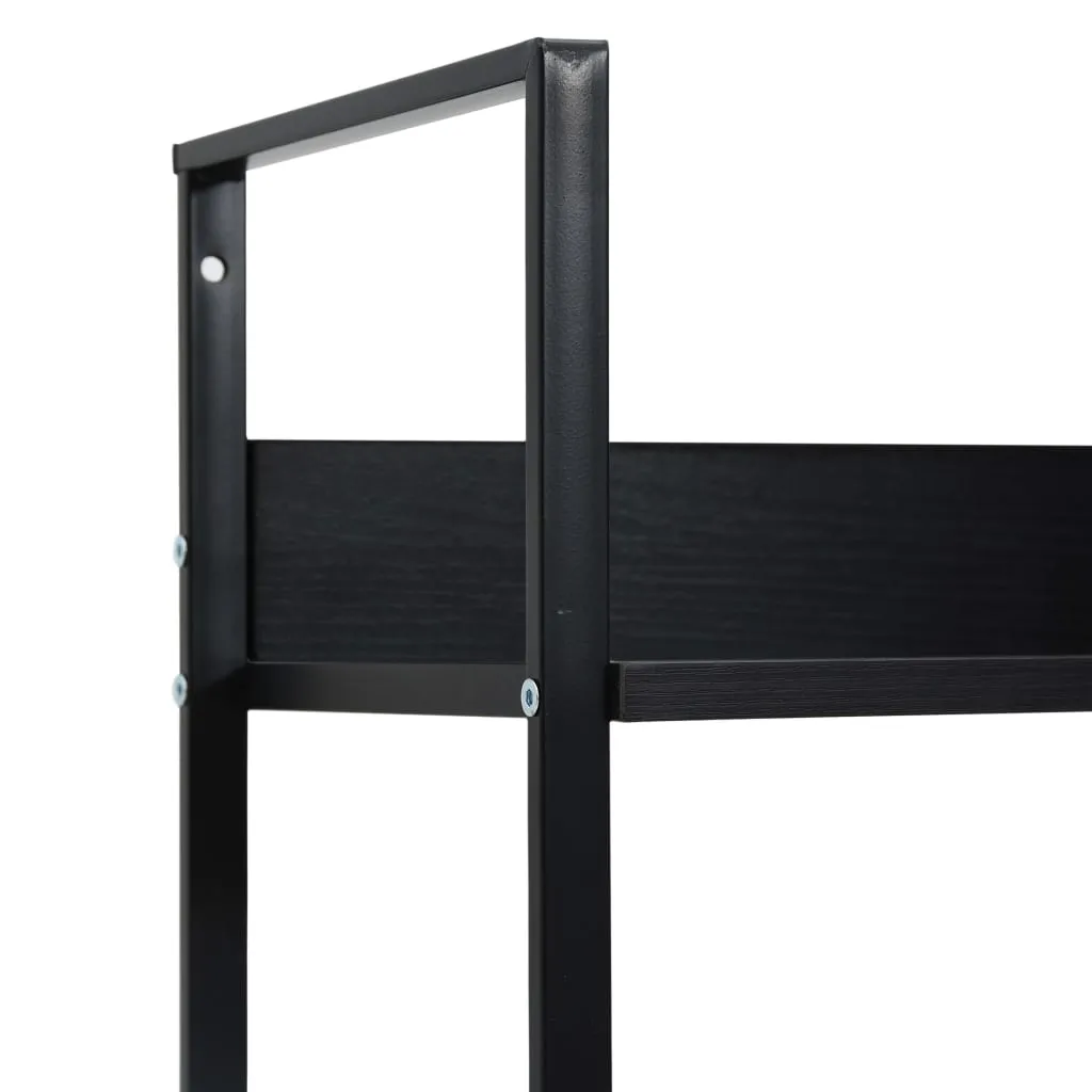 5-Layer Book Shelf Black 60x27.6x158.5 cm Engineered Wood