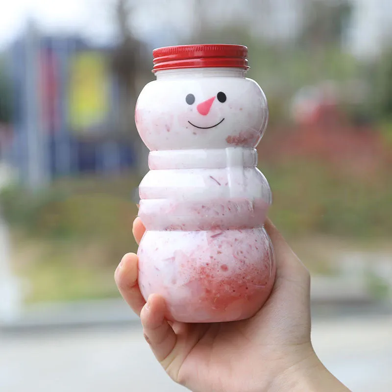 500ml Snowman Shaped Christmas Tumbler  Strawless Design