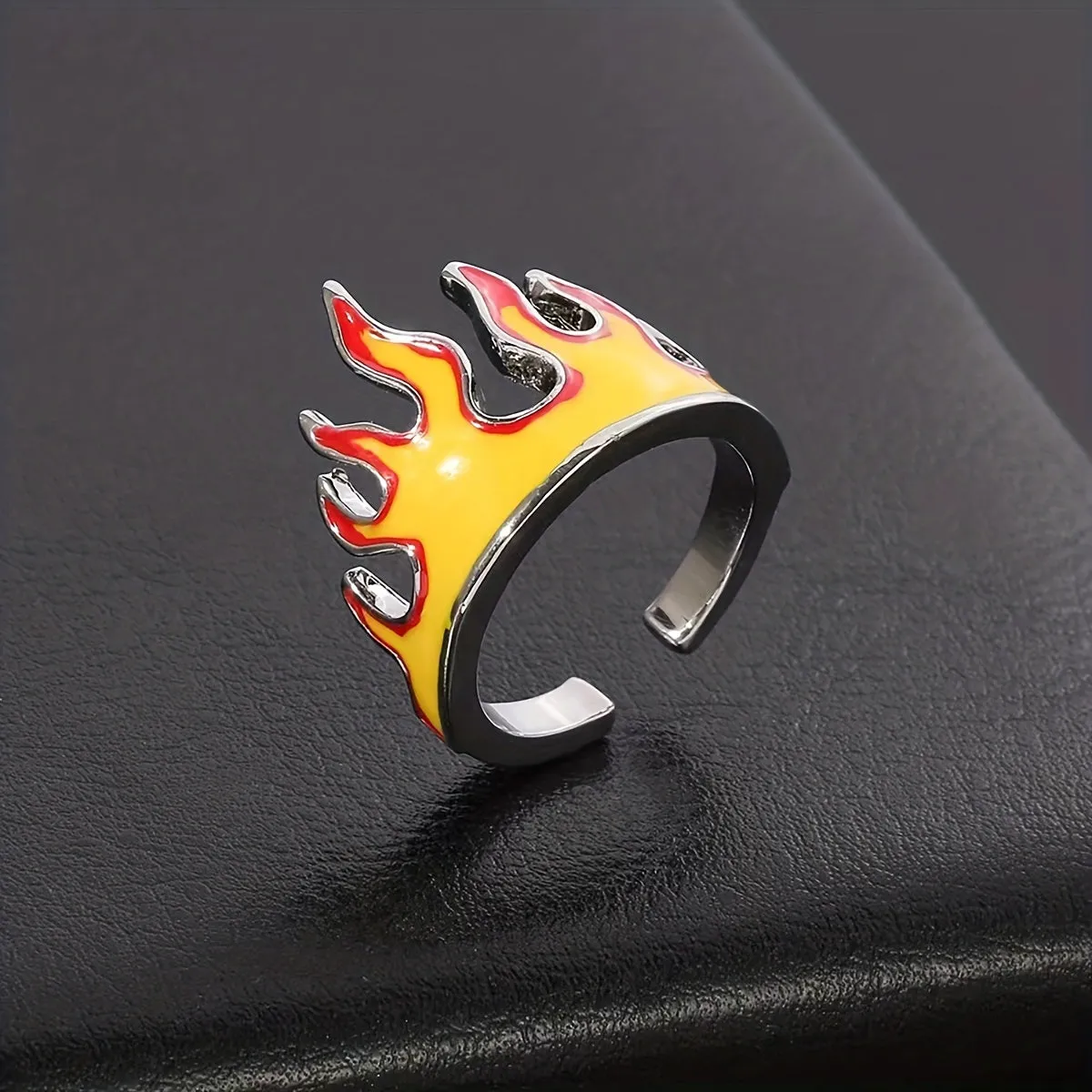 510 Word Product Title Stylish Flame Ring Perfect Gift for HimHer Any Occasion