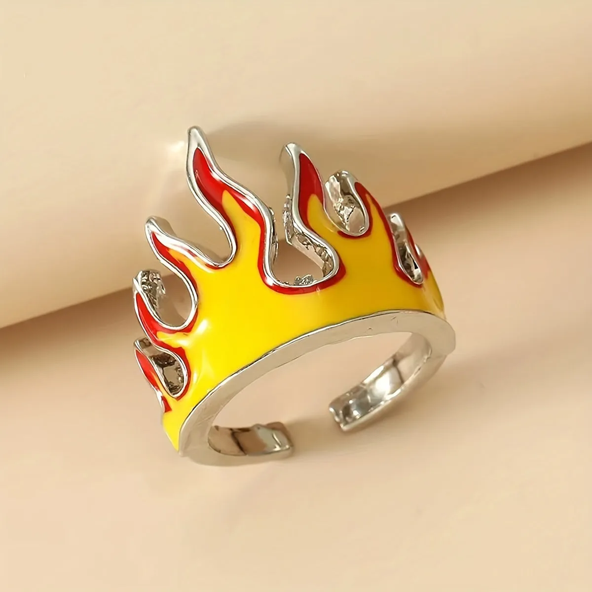 510 Word Product Title Stylish Flame Ring Perfect Gift for HimHer Any Occasion