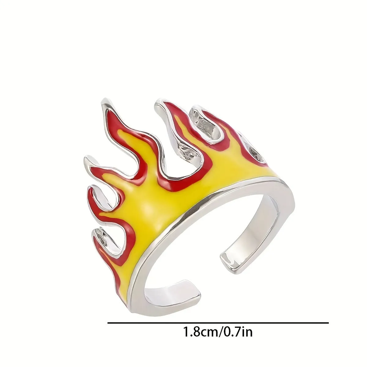 510 Word Product Title Stylish Flame Ring Perfect Gift for HimHer Any Occasion