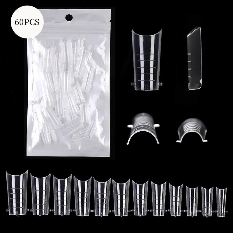 60 Nail Dual Forms for Perfect Nail Extensions with Scale