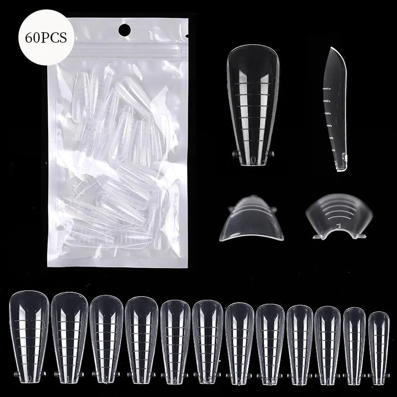 60 Nail Dual Forms for Perfect Nail Extensions with Scale