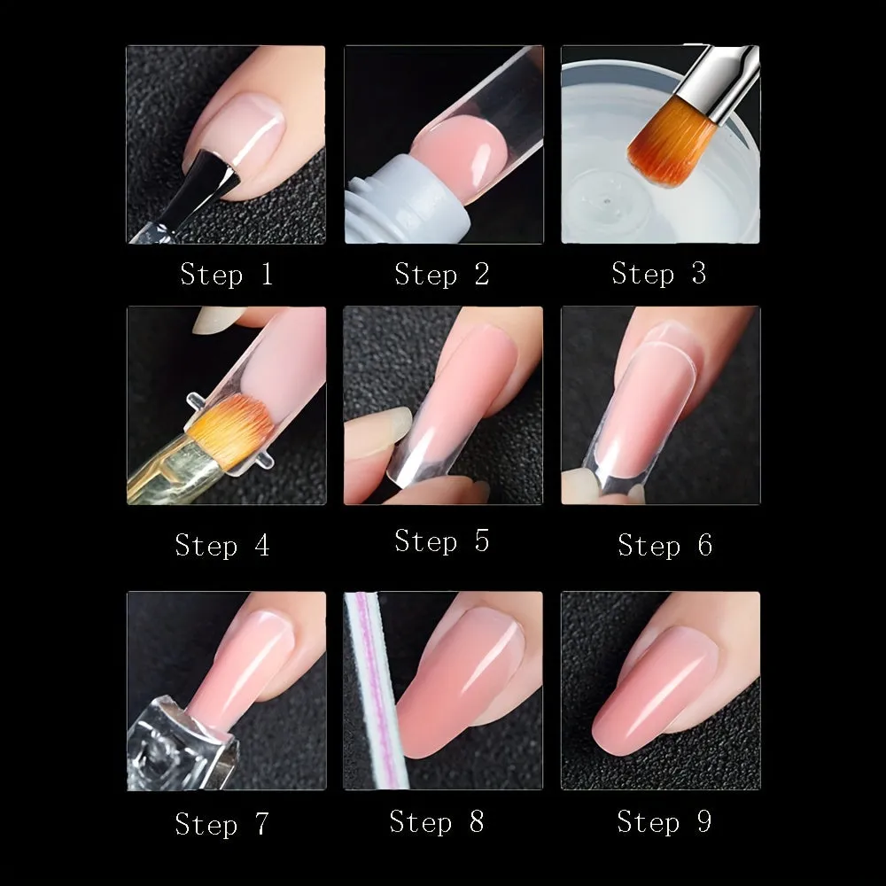 60 Nail Dual Forms for Perfect Nail Extensions with Scale