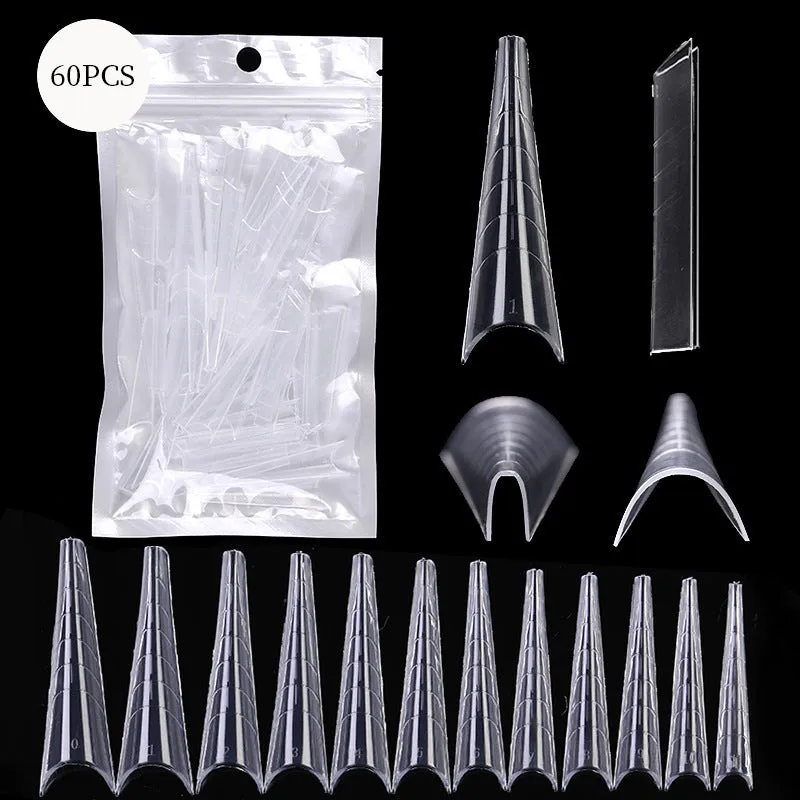 60 Nail Dual Forms for Perfect Nail Extensions with Scale