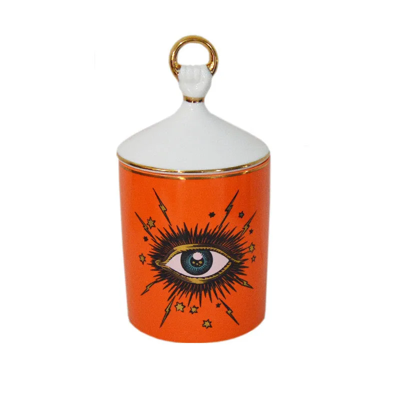 Aromatherapy Candle Holder Ceramic Jar Eye Jar