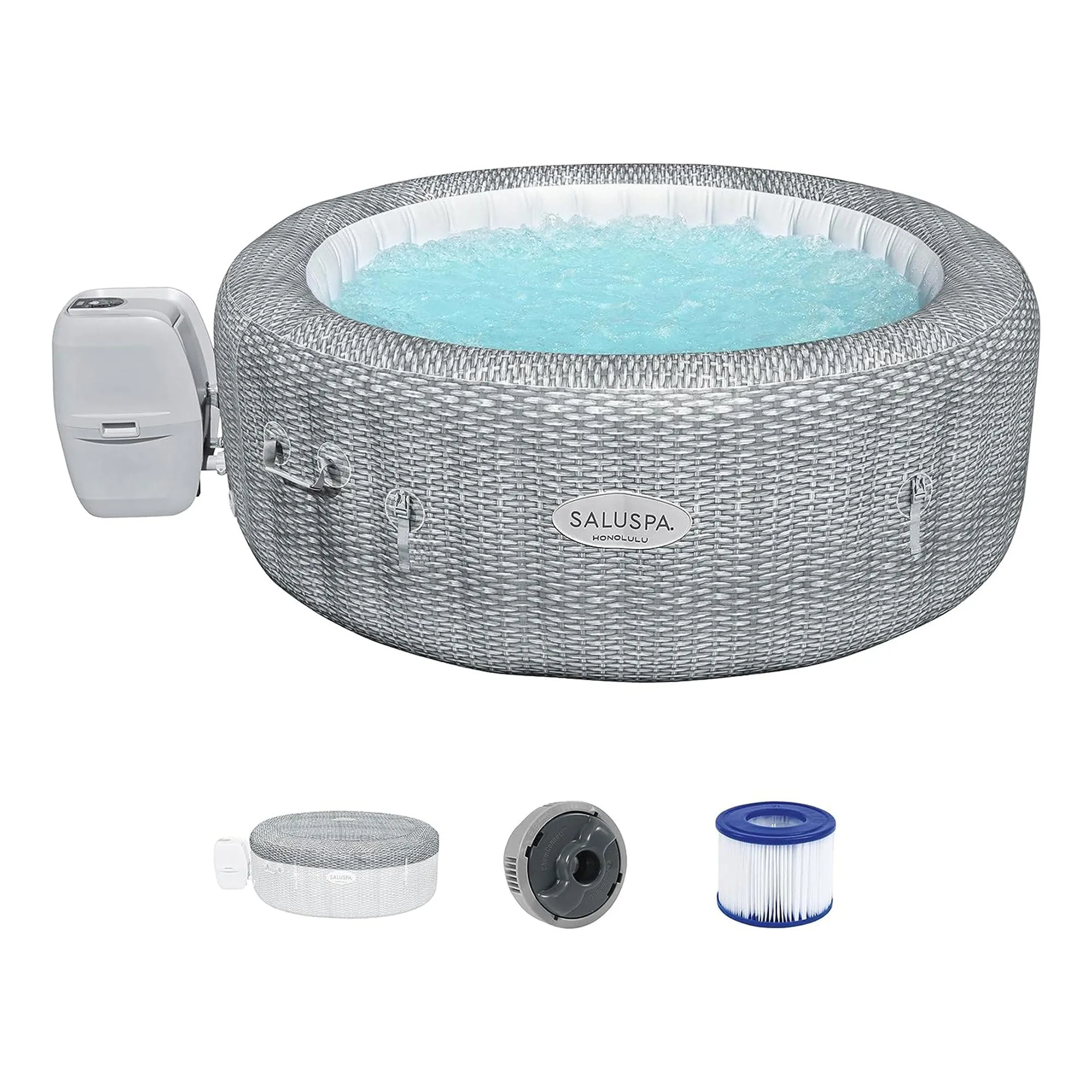 Bestway SaluSpa AirJet 6 Person Honolulu Inflatable Hot Tub Spa (Open Box)