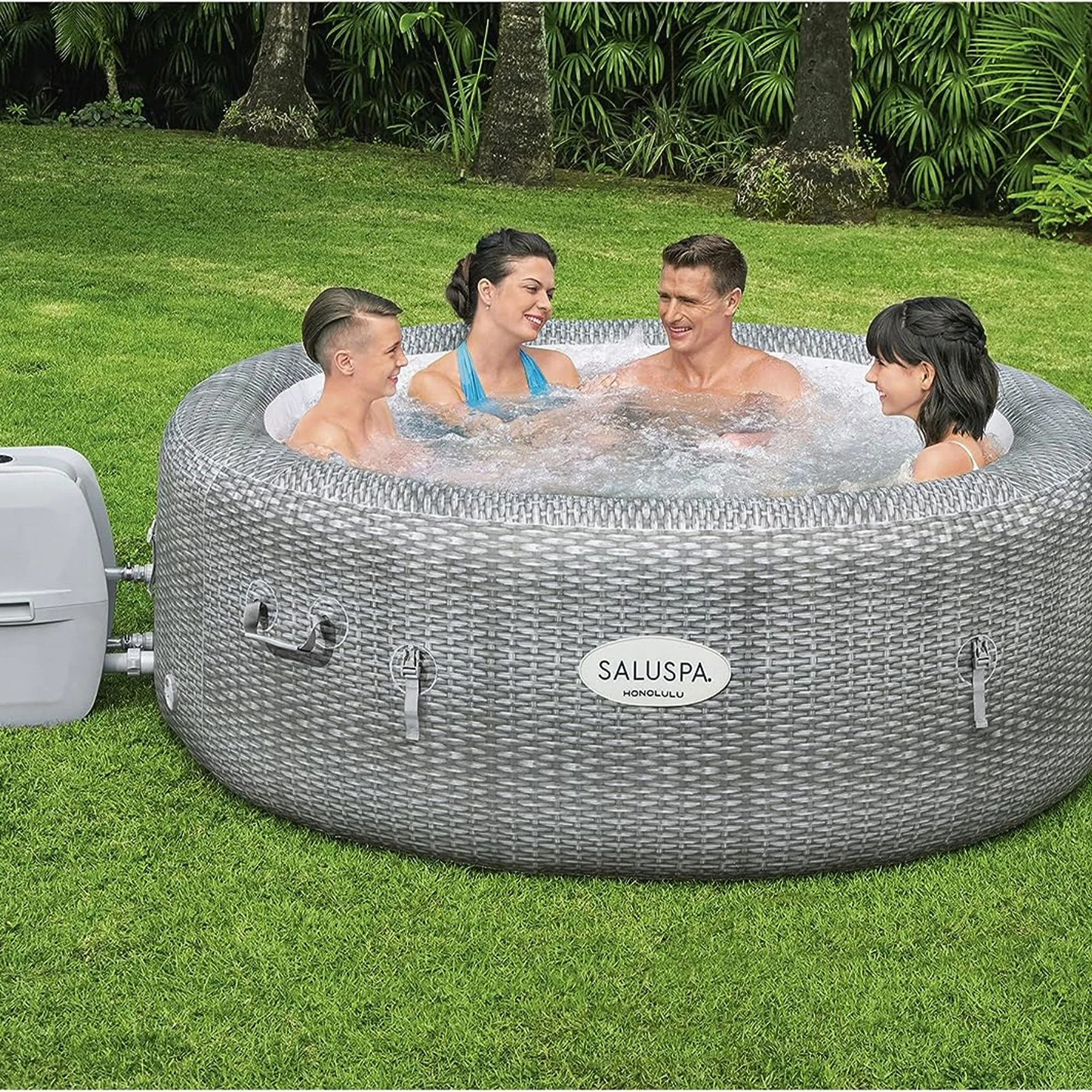 Bestway SaluSpa AirJet 6 Person Honolulu Inflatable Hot Tub Spa (Open Box)