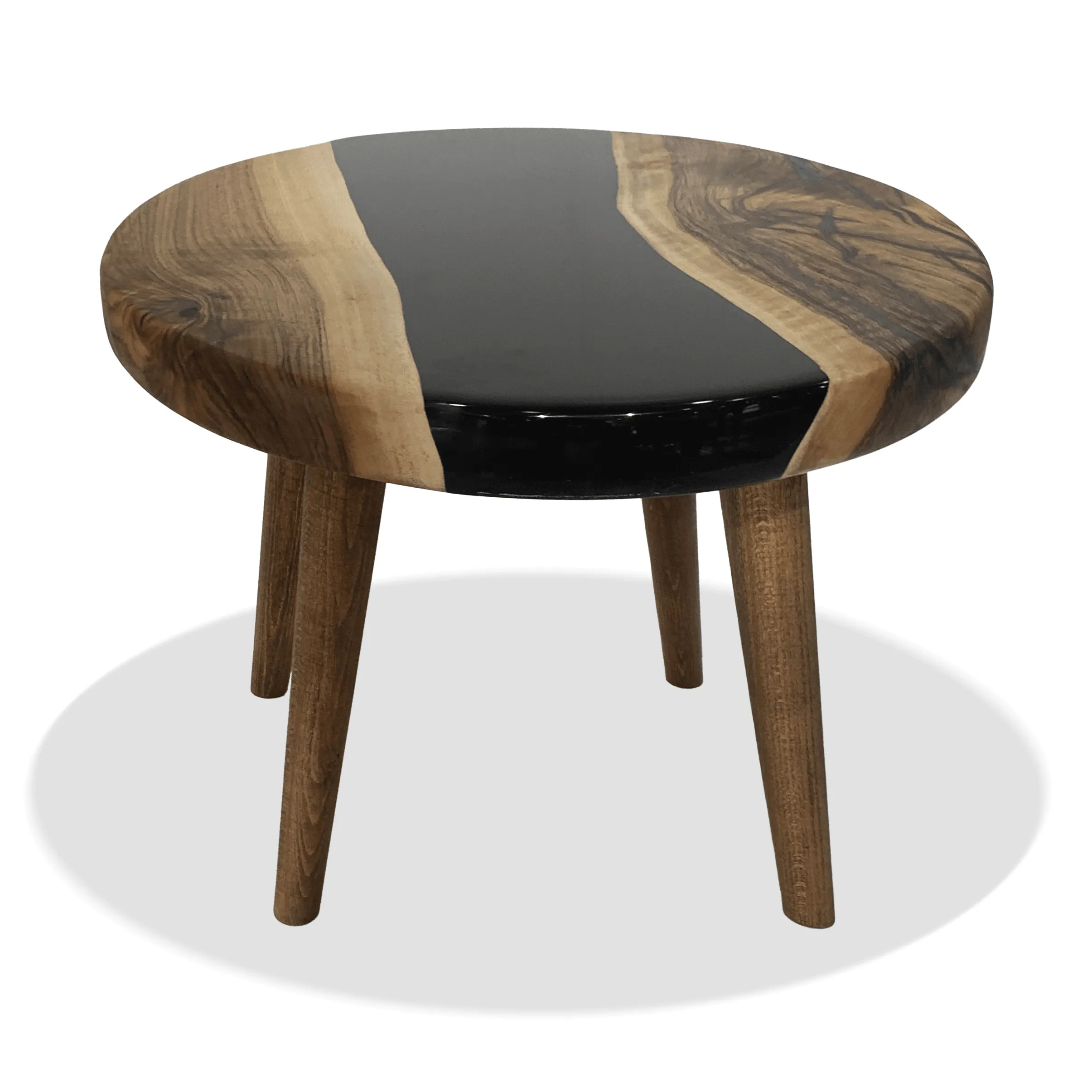 Black Gamba di Legno Walnut Wood Coffee Table