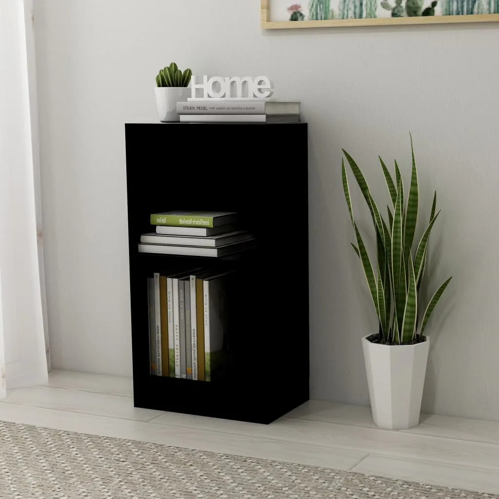 Bookshelf Black 40x24x75 cm Engineered Wood