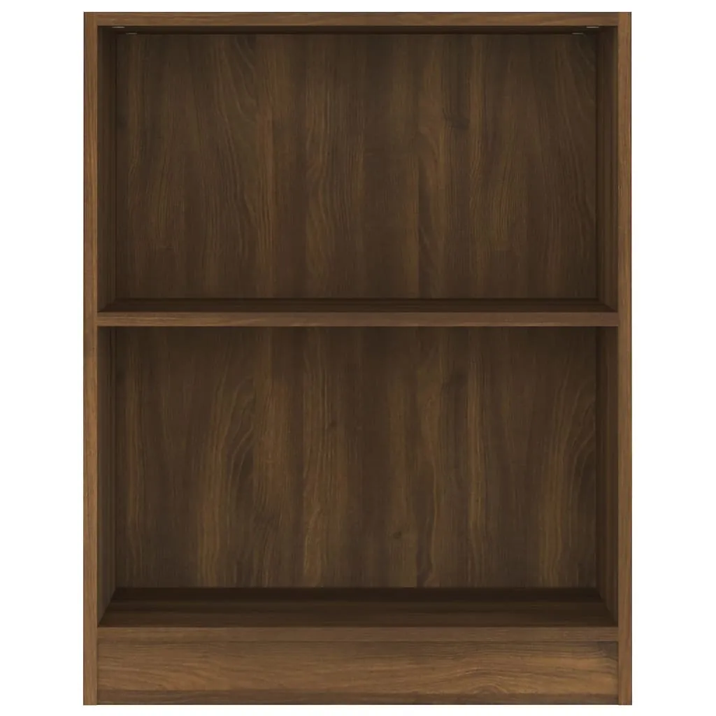 Bookshelf Brown Oak 60x24x74.5 cm Engineered Wood