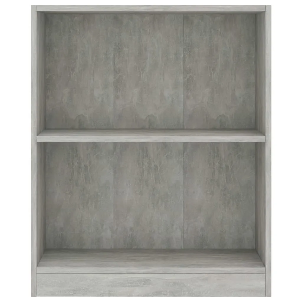 Bookshelf Concrete Grey 60x24x74.5 cm Engineered Wood