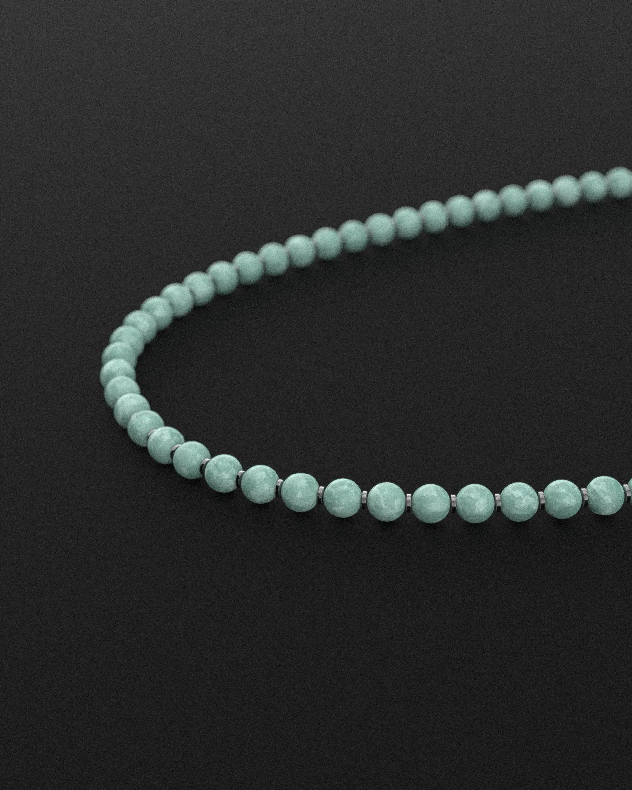 Burmese Jade Necklace 8mm | Prayer