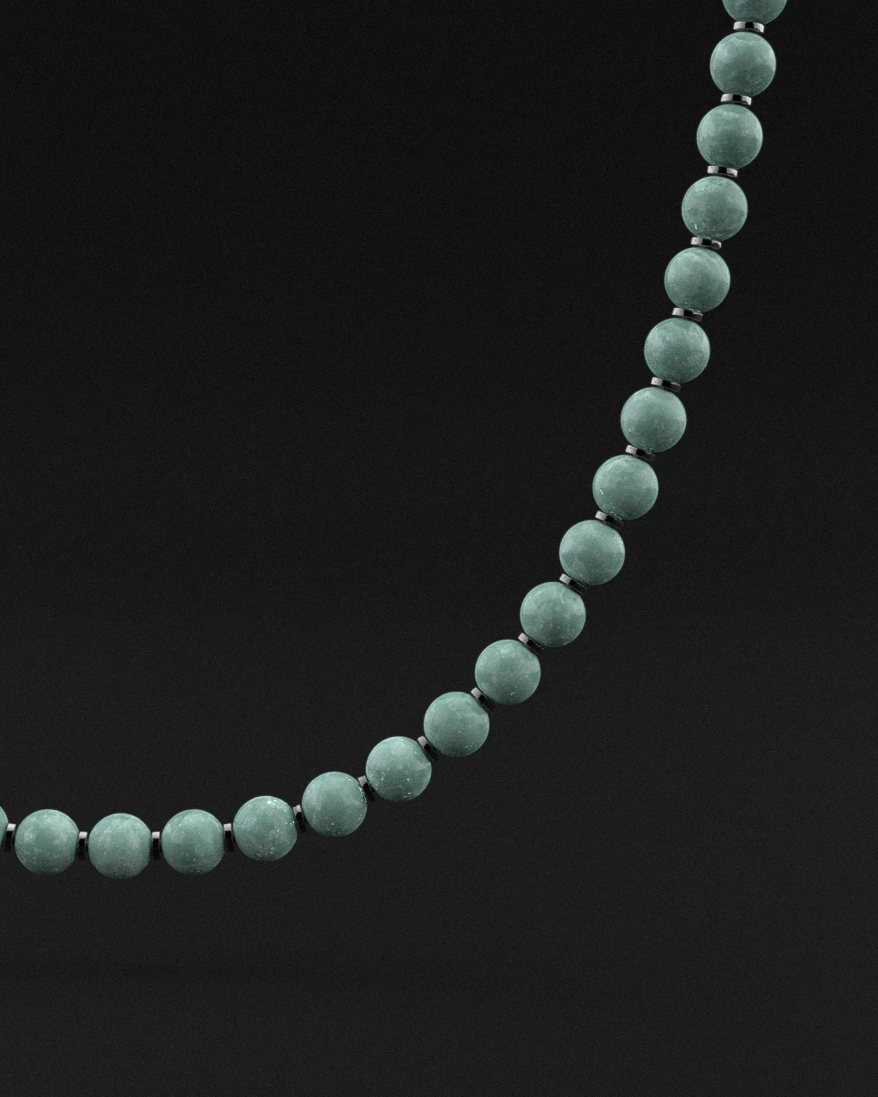 Burmese Jade Necklace 8mm | Prayer