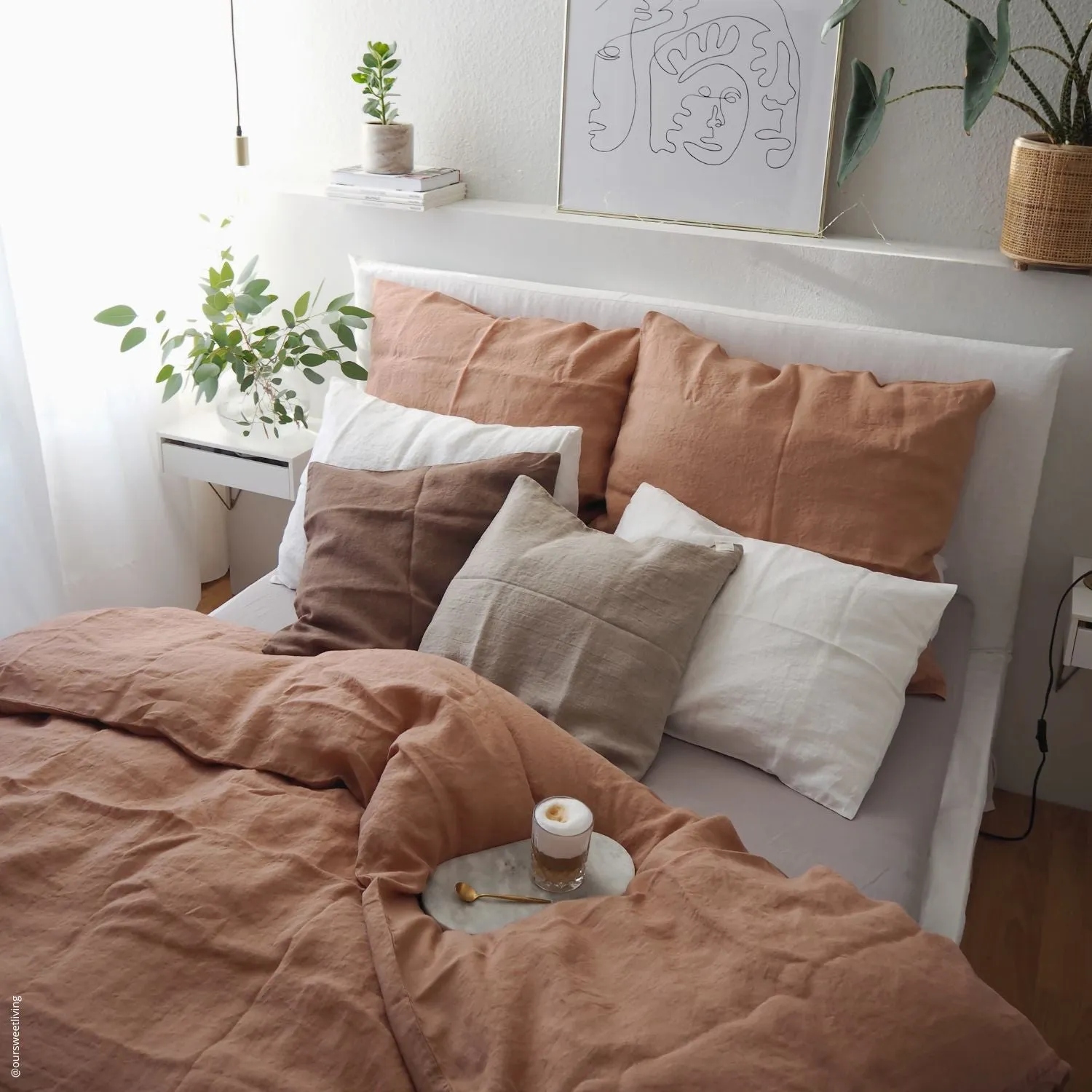 Cafe Creme Linen Pillowcase