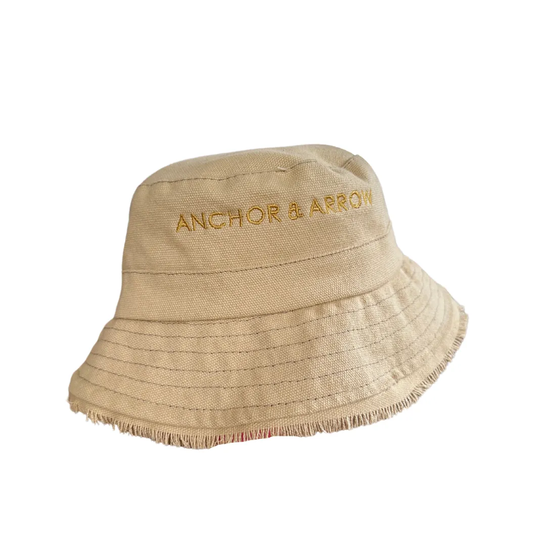 Canvas Bucket Hat - Light Pink