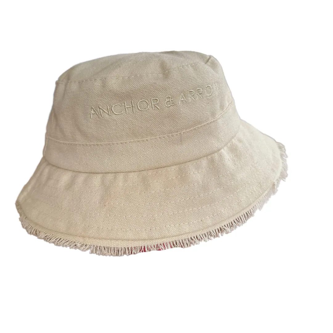 Canvas Bucket Hat - Light Pink