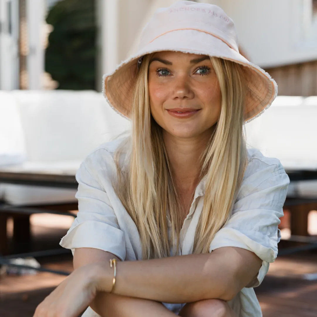 Canvas Bucket Hat - Light Pink