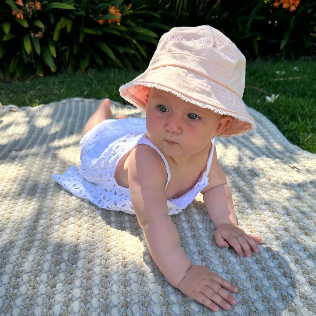 Canvas Bucket Hat - Light Pink