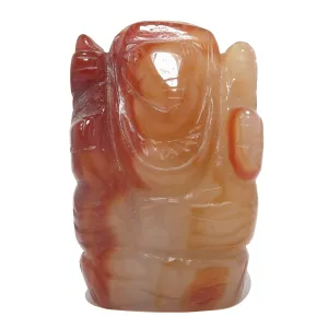 Carnelian Ganesh Creative Creator Hindu Elephant God Statue