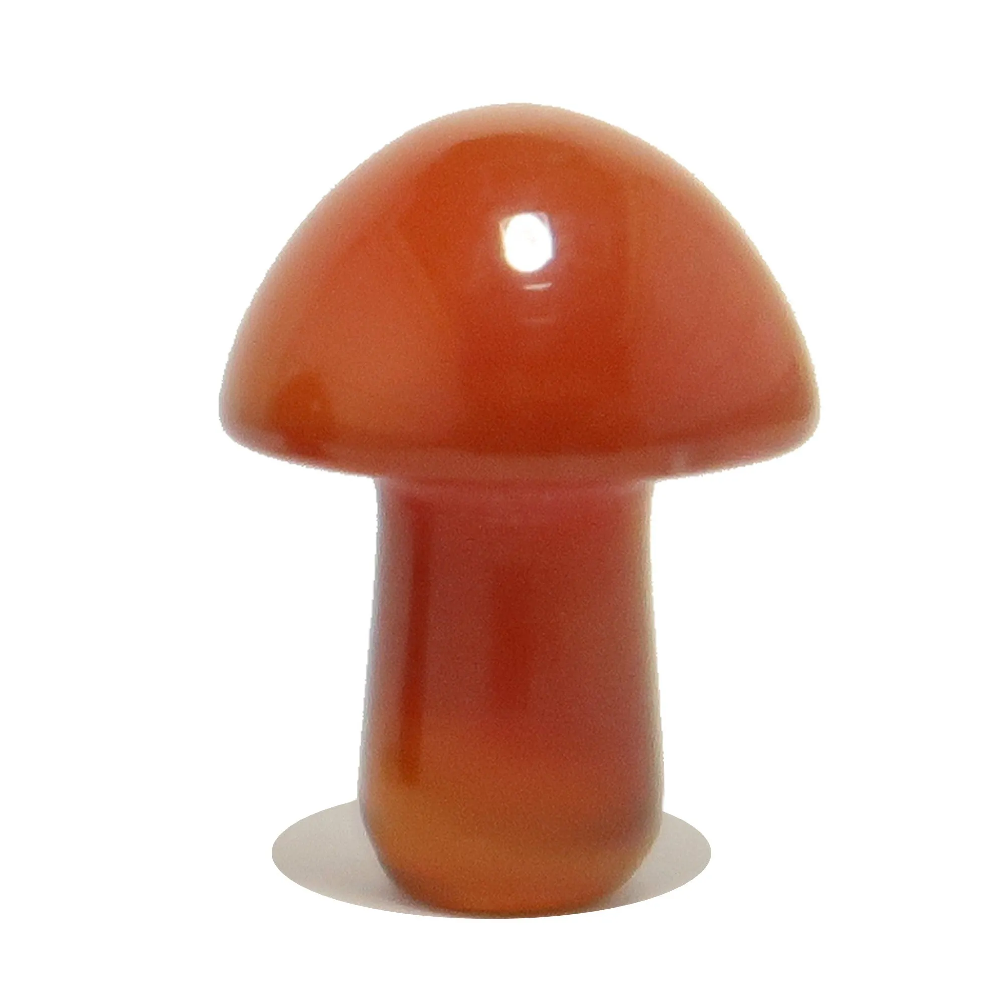 Carnelian Mushroom Forage Happy Red Orange Crystal