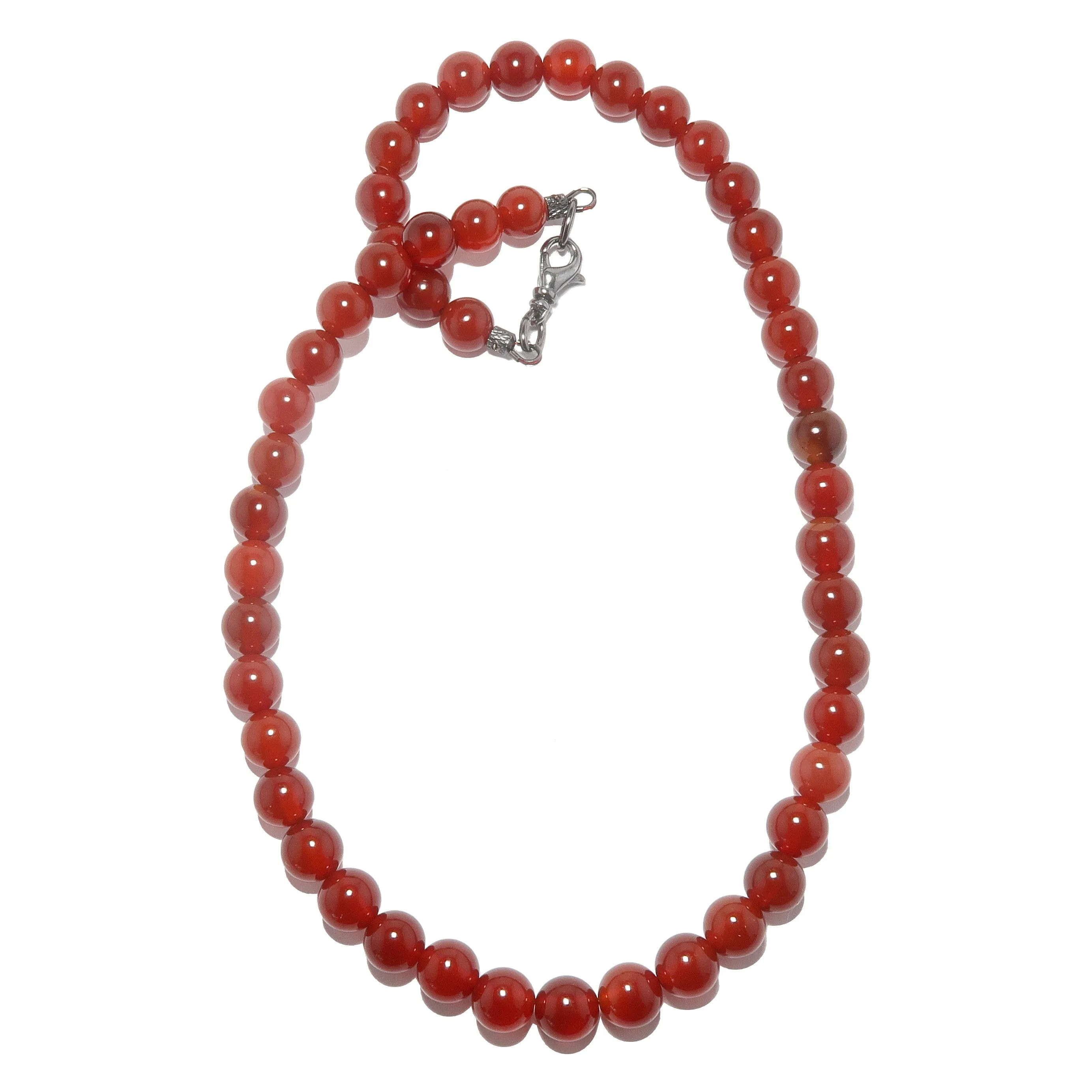 Carnelian Necklace Blazing Sun Red Orange Confidence