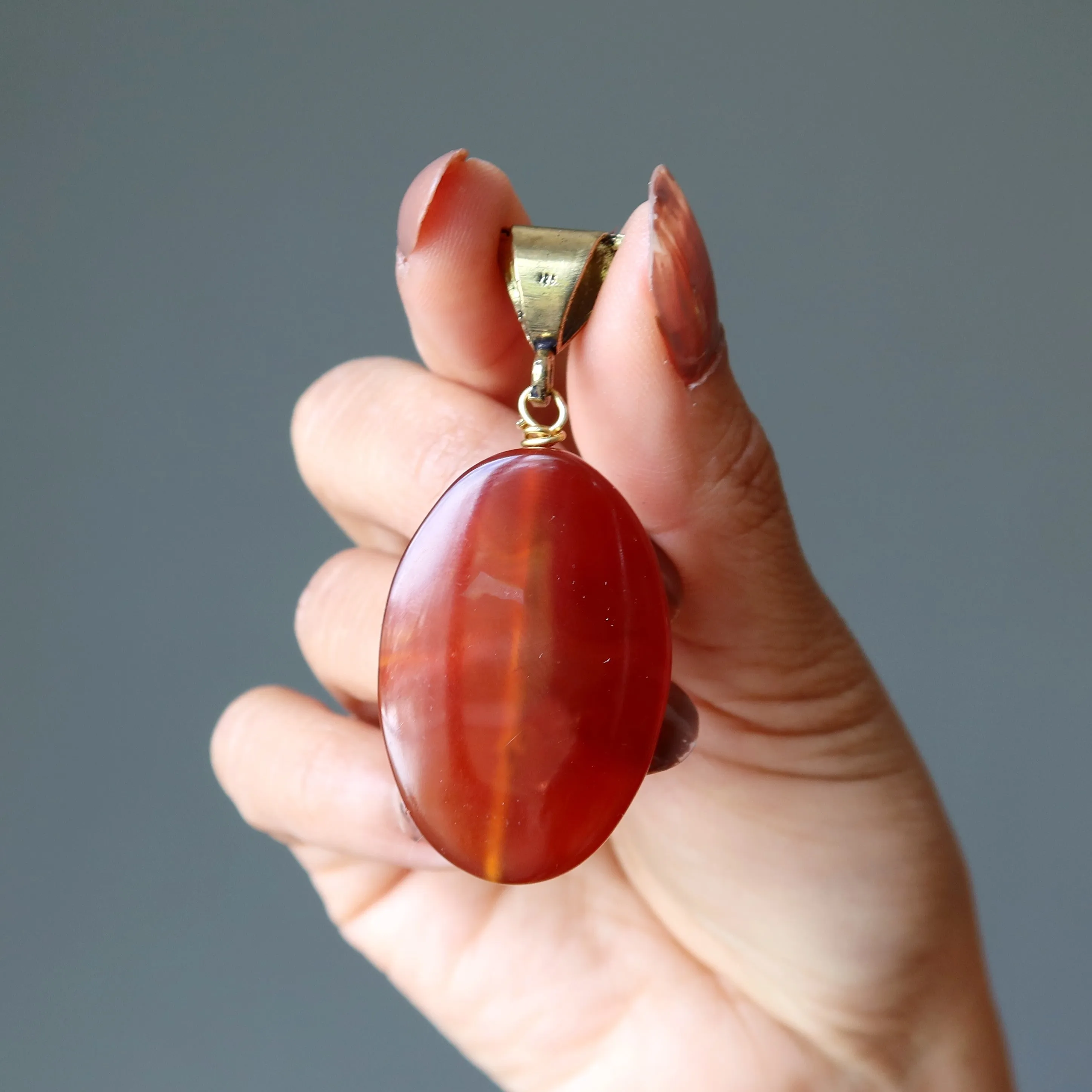 Carnelian Pendant Beautiful Beyond Reality Timeless Crystal Gem