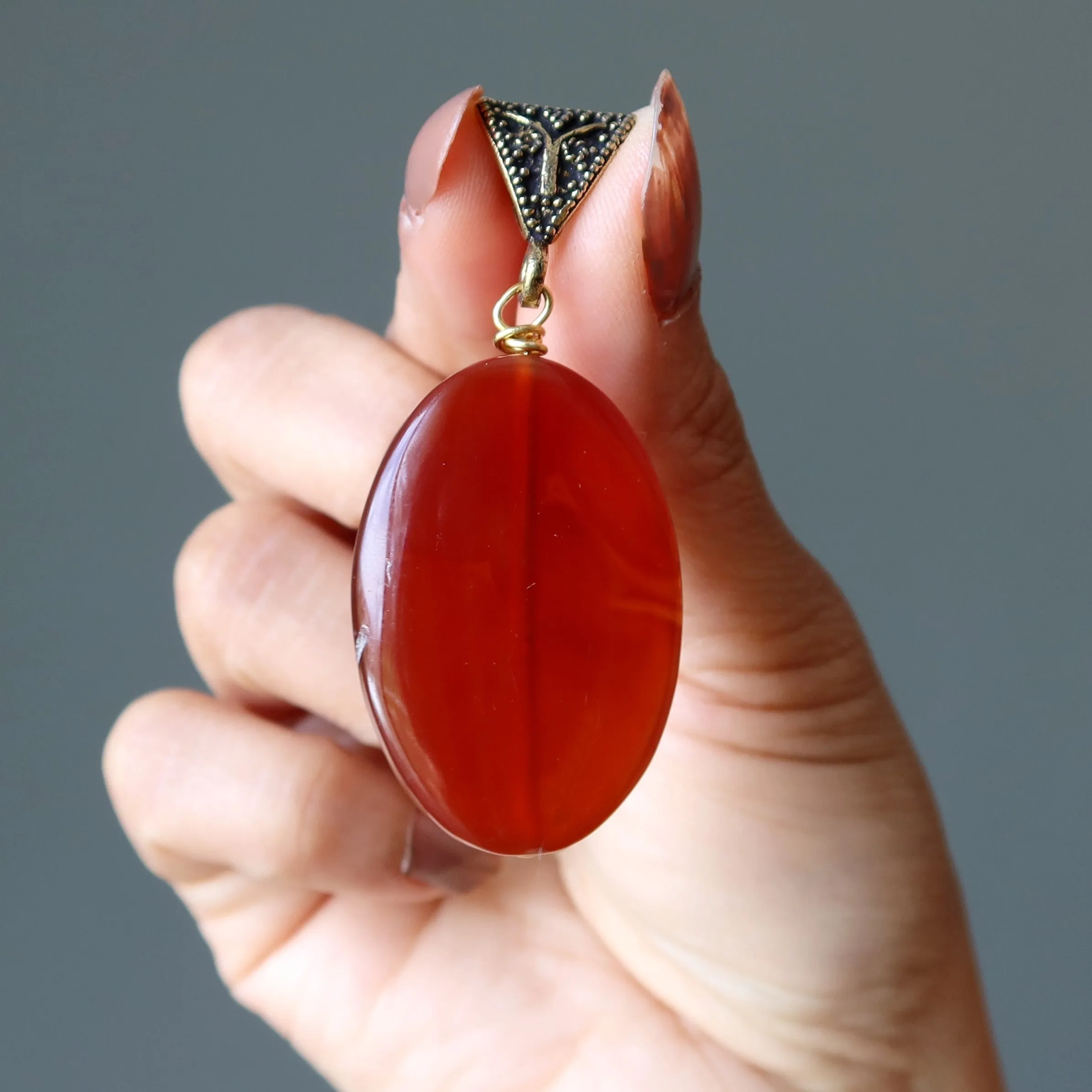 Carnelian Pendant Beautiful Beyond Reality Timeless Crystal Gem