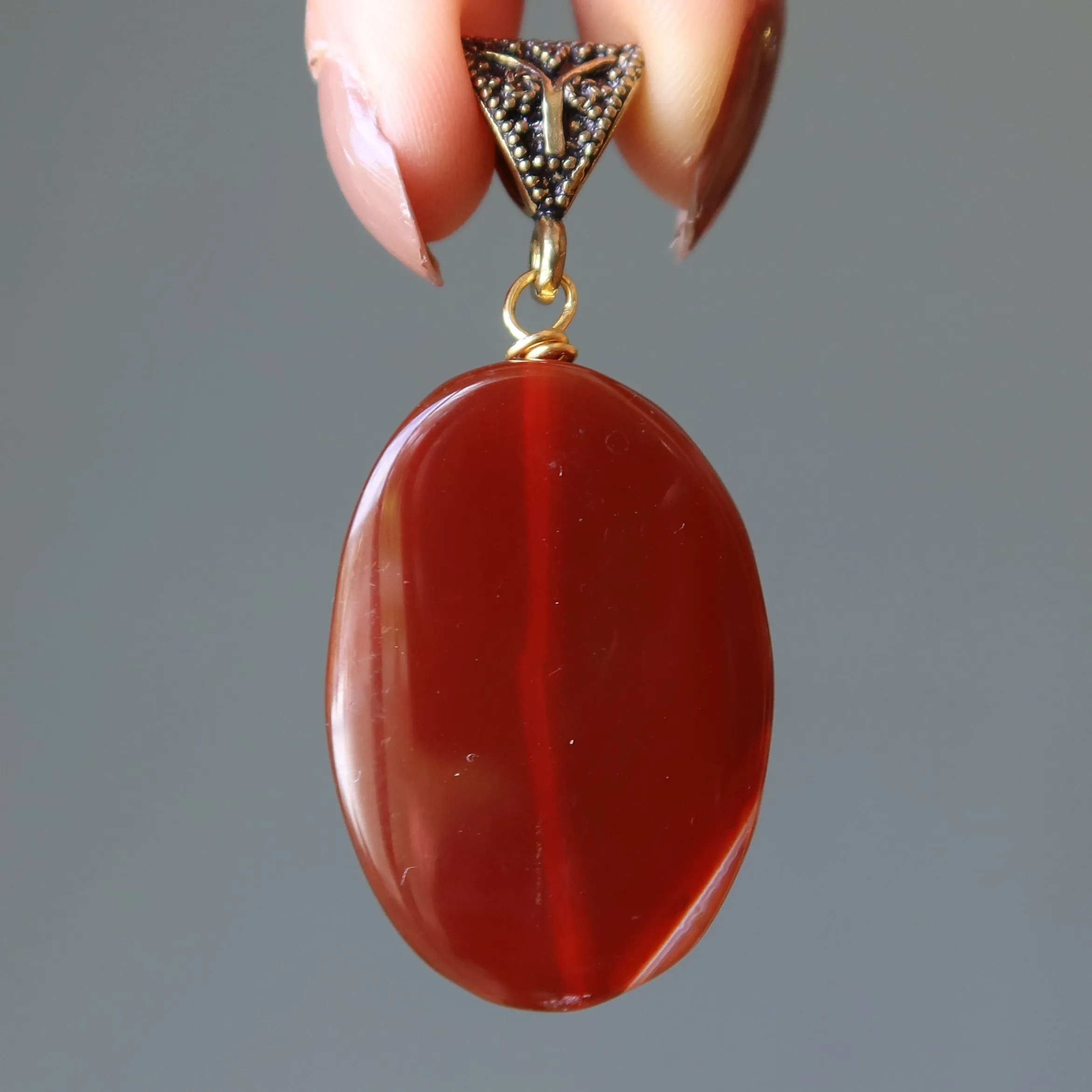 Carnelian Pendant Beautiful Beyond Reality Timeless Crystal Gem