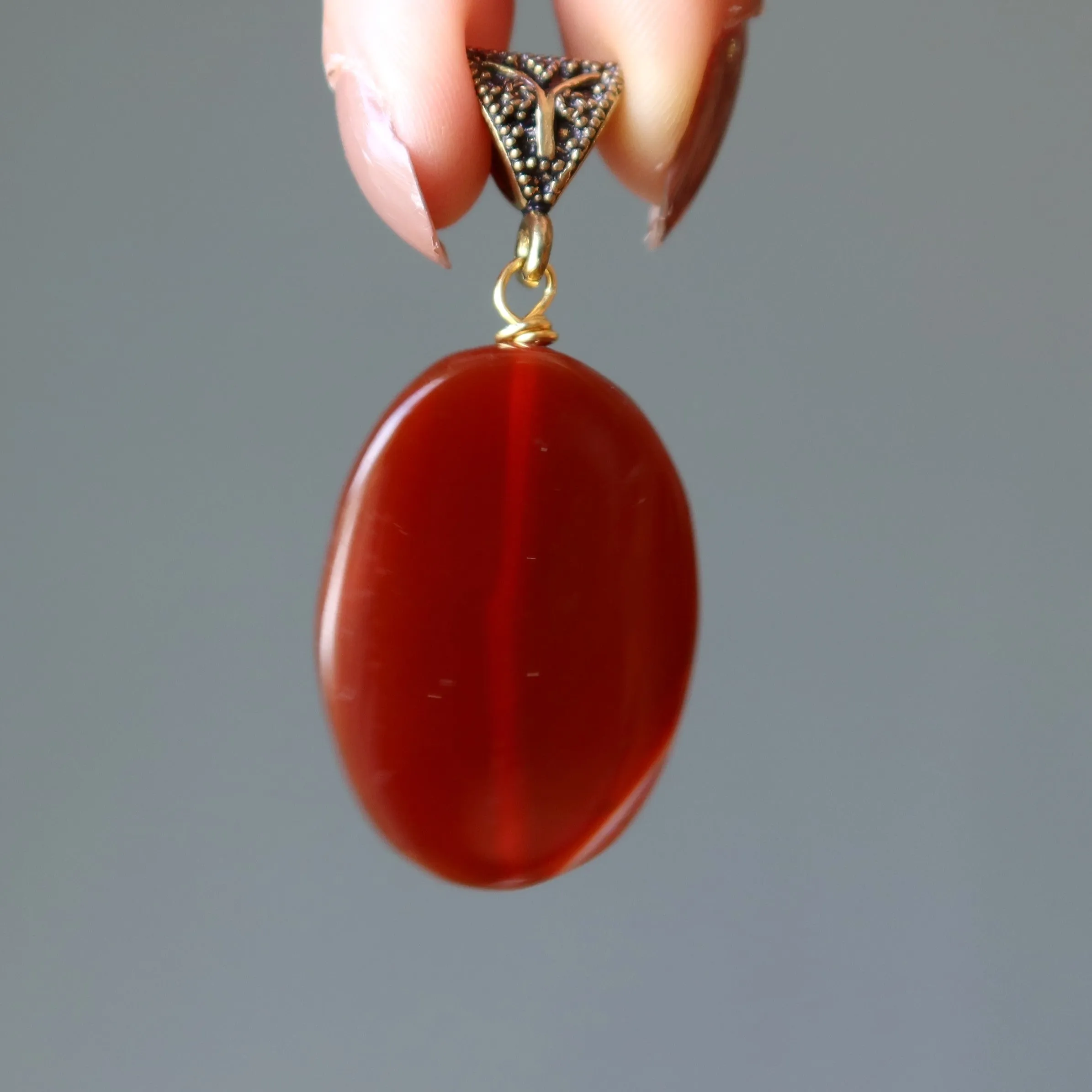 Carnelian Pendant Beautiful Beyond Reality Timeless Crystal Gem