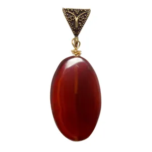 Carnelian Pendant Beautiful Beyond Reality Timeless Crystal Gem