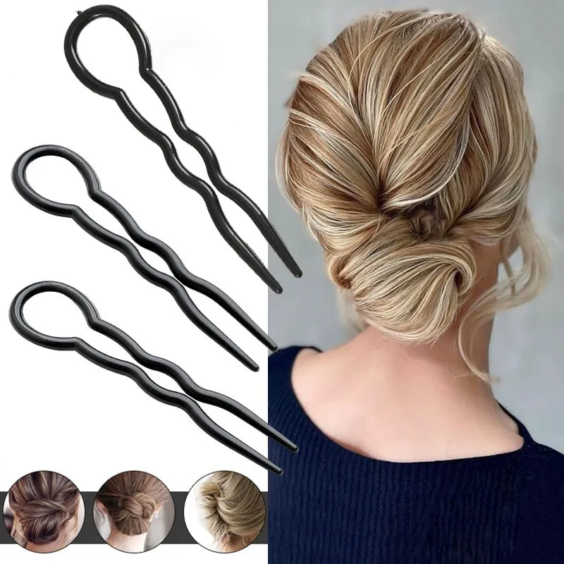 Chic UShaped Hair Pins Set for Elegant Updo Hairstyles