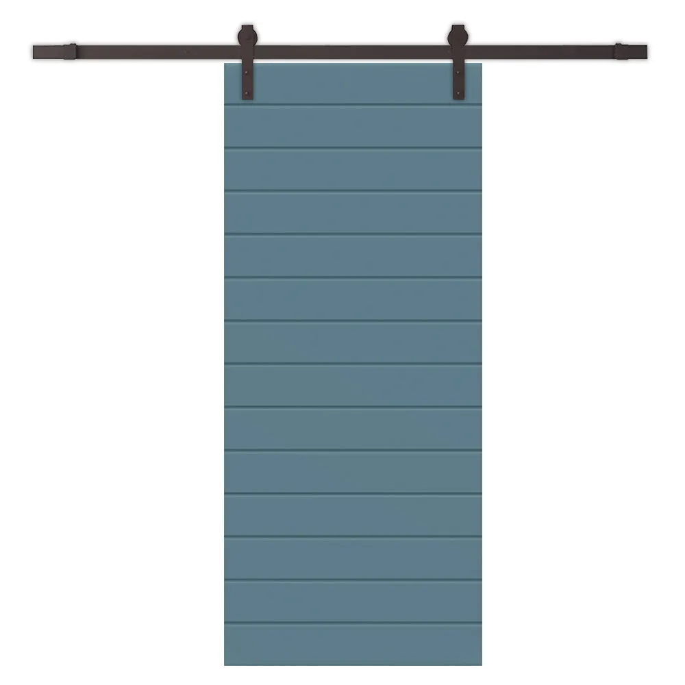 Composite MDF Paneled Interior Sliding Barn Door with Hardware Kit