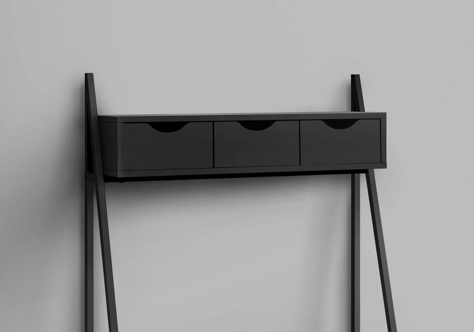 Computer Desk - 32"L / Black / Black Metal