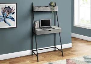 Computer Desk - 32"L / Grey / Black Metal