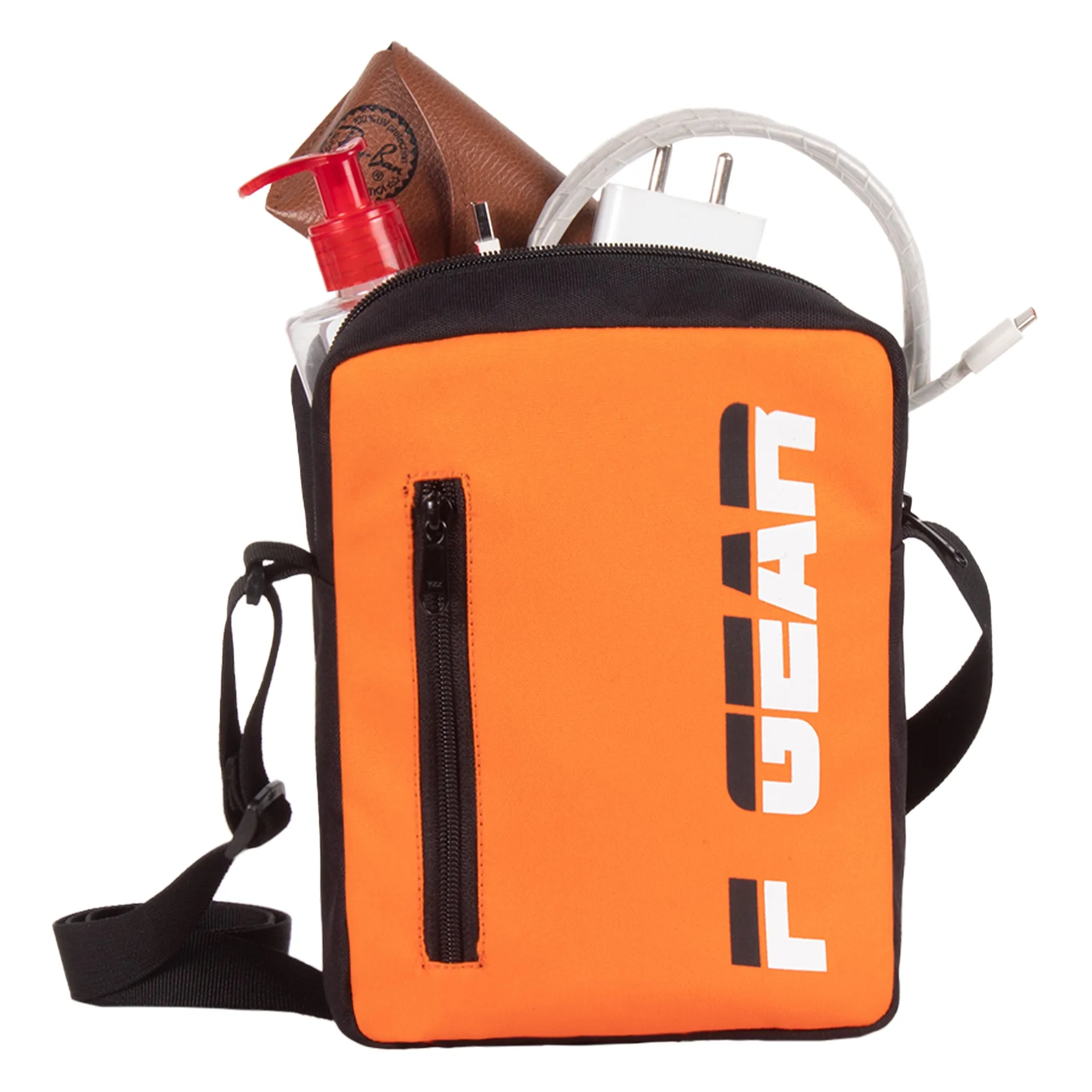 Conor 2.6L Orange Black Sling Bag