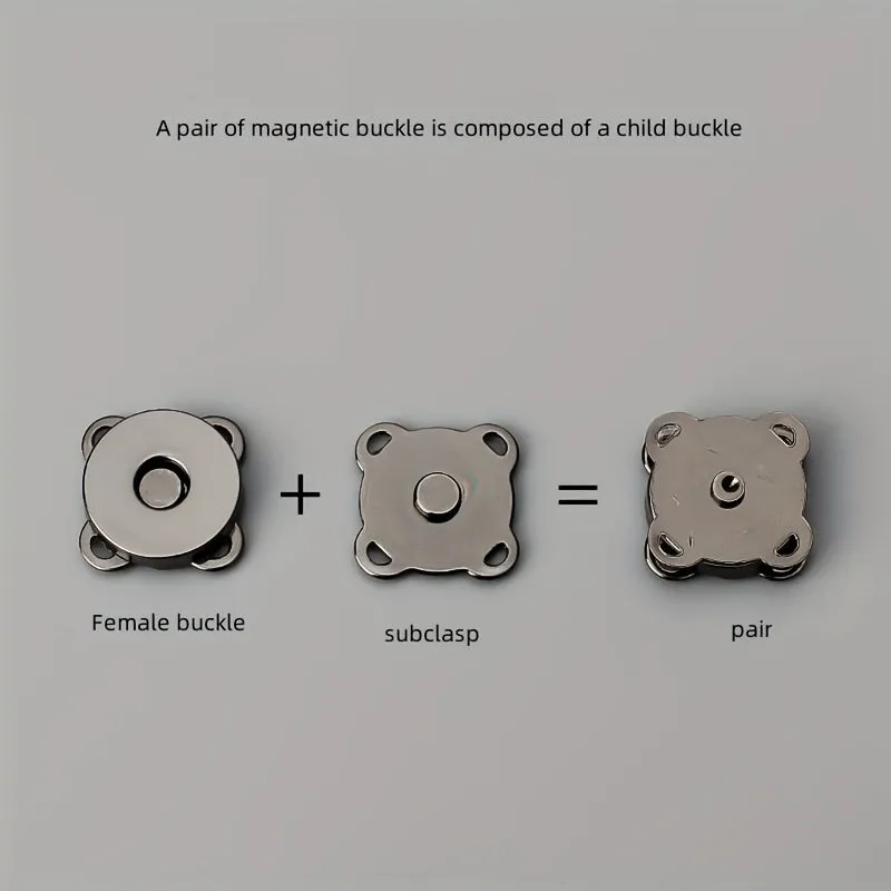 DIY Clothing Accessories Secure Magnetic Buckles for Coats and Bags