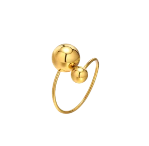 Double Ball Resizable Ring