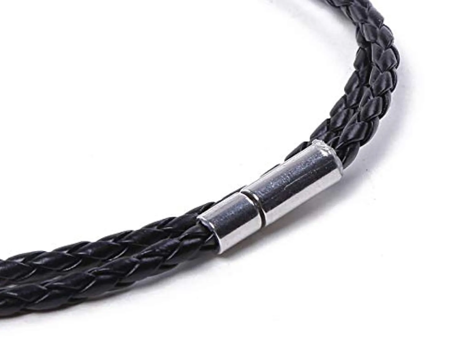 Electomania Black Leather Multi-Layer Bracelet for Men